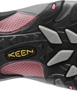 'Keen Utility' Women's Flint Low EH Steel Toe - Magnet Grey / Rose Pink