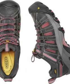 'Keen Utility' Women's Flint Low EH Steel Toe - Magnet Grey / Rose Pink 20 'Keen Utility' Women's Flint Low EH Steel Toe - Magnet Grey / Rose Pink