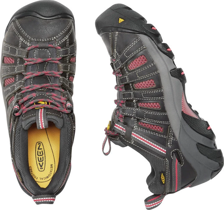 'Keen Utility' Women's Flint Low EH Steel Toe - Magnet Grey / Rose Pink 11 'Keen Utility' Women's Flint Low EH Steel Toe - Magnet Grey / Rose Pink