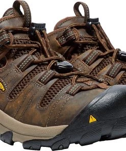 'Keen Utility' Men's Atlanta Cool ESD Soft Toe - Cascade Brown / Forest Night