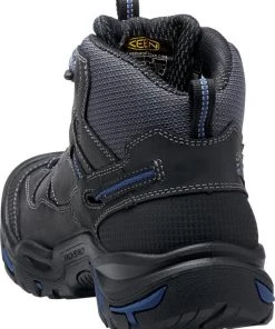 'Keen Utility' Men's Braddock Mid EH WP Soft Toe - Black / Grey / Blue