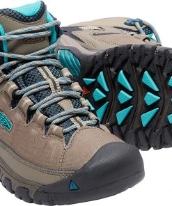Keen Outdoor 'Keen' Women's Targhee EXP WP Mid Hiker - Brindle / Blue Coral 12 Keen Outdoor 'Keen' Women's Targhee EXP WP Mid Hiker - Brindle / Blue Coral
