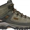 Keen Outdoor 'Keen' Men's Targhee III WP Mid Hiker - Black Olive / Golden Brown (Wide)
