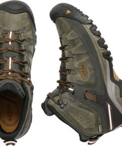 Keen Outdoor 'Keen' Men's Targhee III WP Mid Hiker - Black Olive / Golden Brown (Wide)