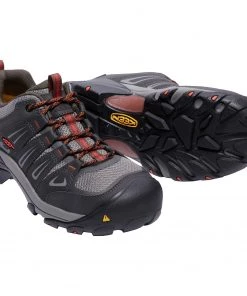 'Keen Utility' Men's Boulder Low EH Steel Toe - Black / Grey / Orange 10 'Keen Utility' Men's Boulder Low EH Steel Toe - Black / Grey / Orange