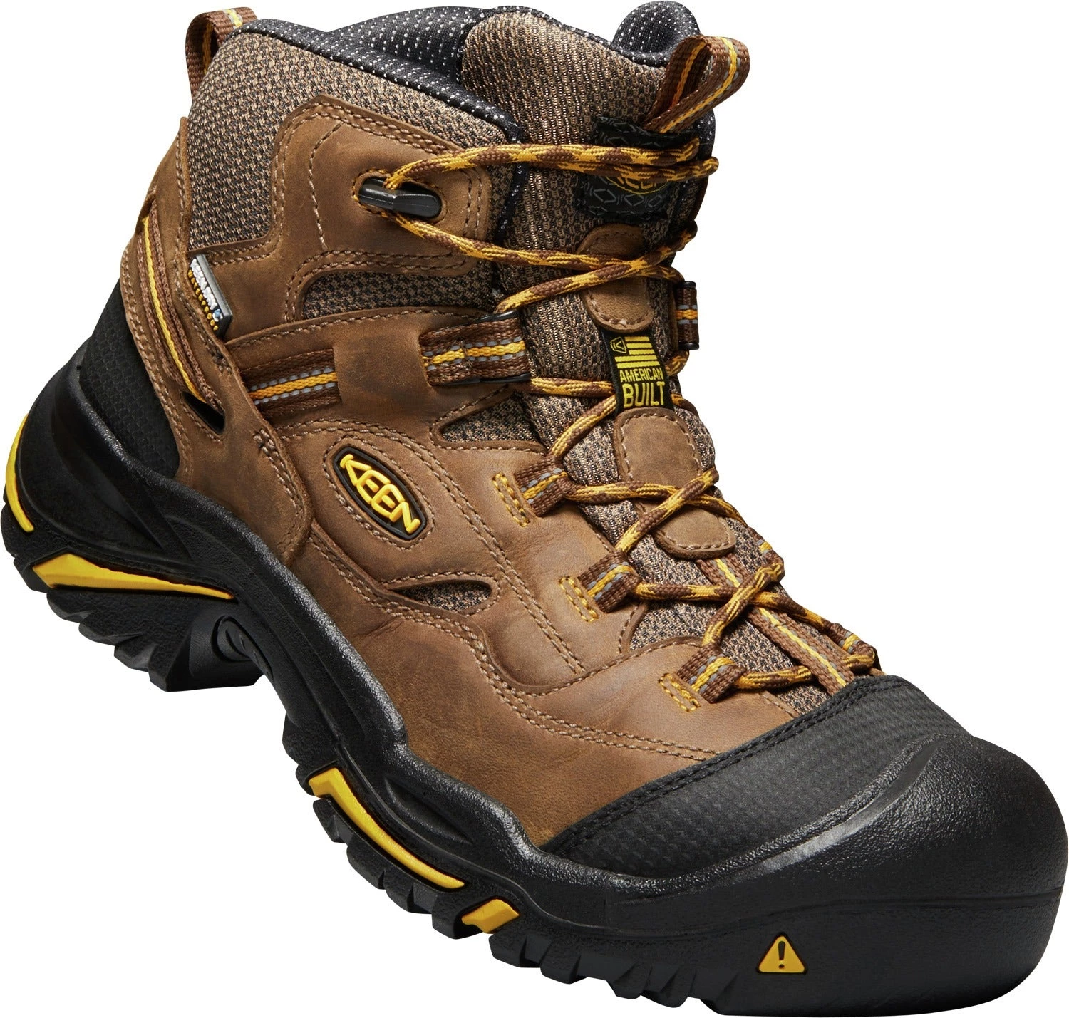 'Keen Utility' Men's Braddock Mid EH WP Soft Toe - Cascade Brown / Yellow / Black 4 'Keen Utility' Men's Braddock Mid EH WP Soft Toe - Cascade Brown / Yellow / Black