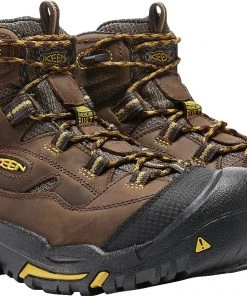 'Keen Utility' Men's Braddock Mid EH WP Soft Toe - Cascade Brown / Yellow / Black 10 'Keen Utility' Men's Braddock Mid EH WP Soft Toe - Cascade Brown / Yellow / Black