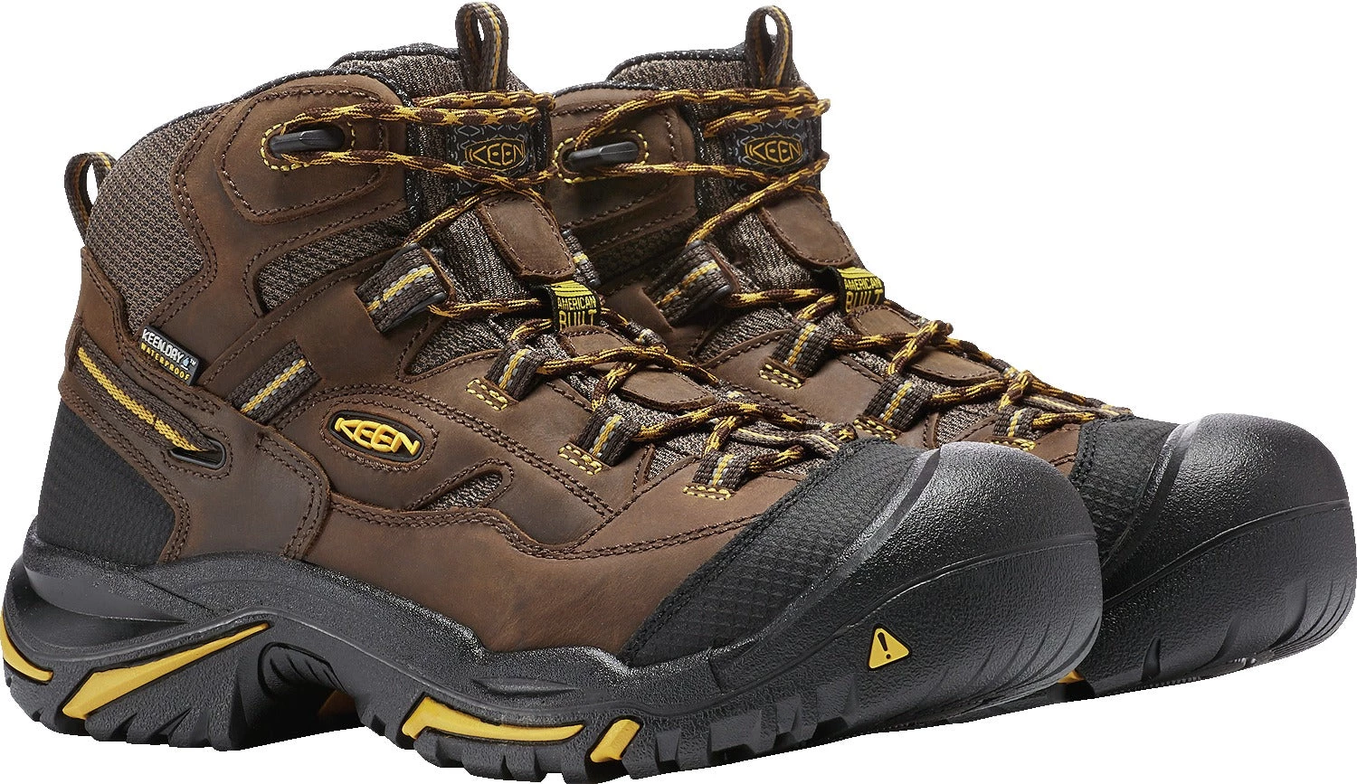 'Keen Utility' Men's Braddock Mid EH WP Soft Toe - Cascade Brown / Yellow / Black 5 'Keen Utility' Men's Braddock Mid EH WP Soft Toe - Cascade Brown / Yellow / Black