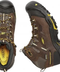'Keen Utility' Men's Braddock Mid EH WP Soft Toe - Cascade Brown / Yellow / Black 11 'Keen Utility' Men's Braddock Mid EH WP Soft Toe - Cascade Brown / Yellow / Black