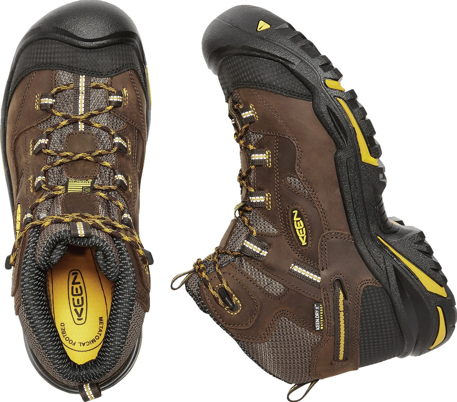 'Keen Utility' Men's Braddock Mid EH WP Soft Toe - Cascade Brown / Yellow / Black 6 'Keen Utility' Men's Braddock Mid EH WP Soft Toe - Cascade Brown / Yellow / Black