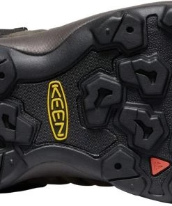 Keen Outdoor 'Keen' Men's Venture WP Leather Mid Hiker - Mulch / Black