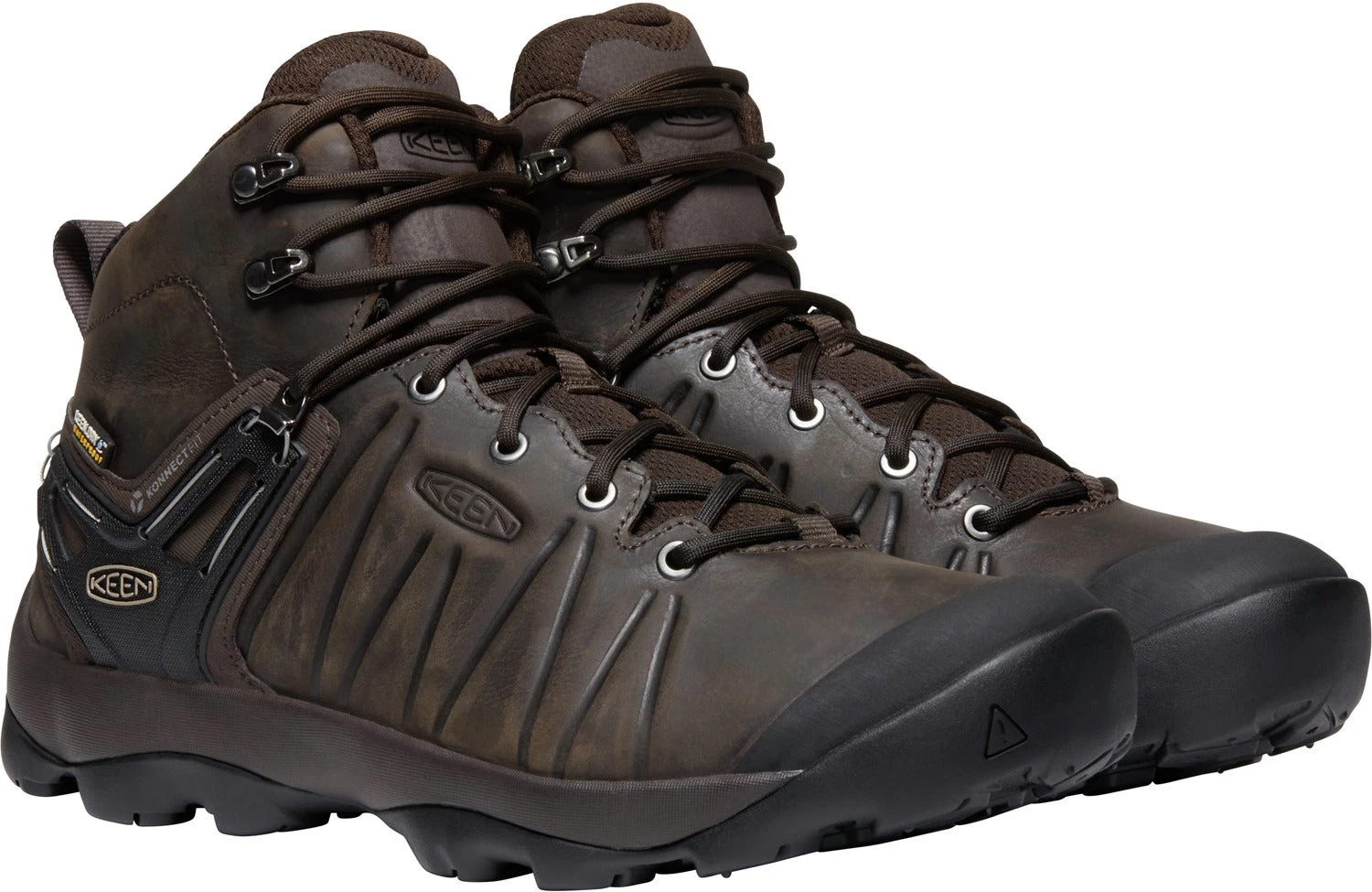 Keen Outdoor 'Keen' Men's Venture WP Leather Mid Hiker - Mulch / Black 8 Keen Outdoor 'Keen' Men's Venture WP Leather Mid Hiker - Mulch / Black