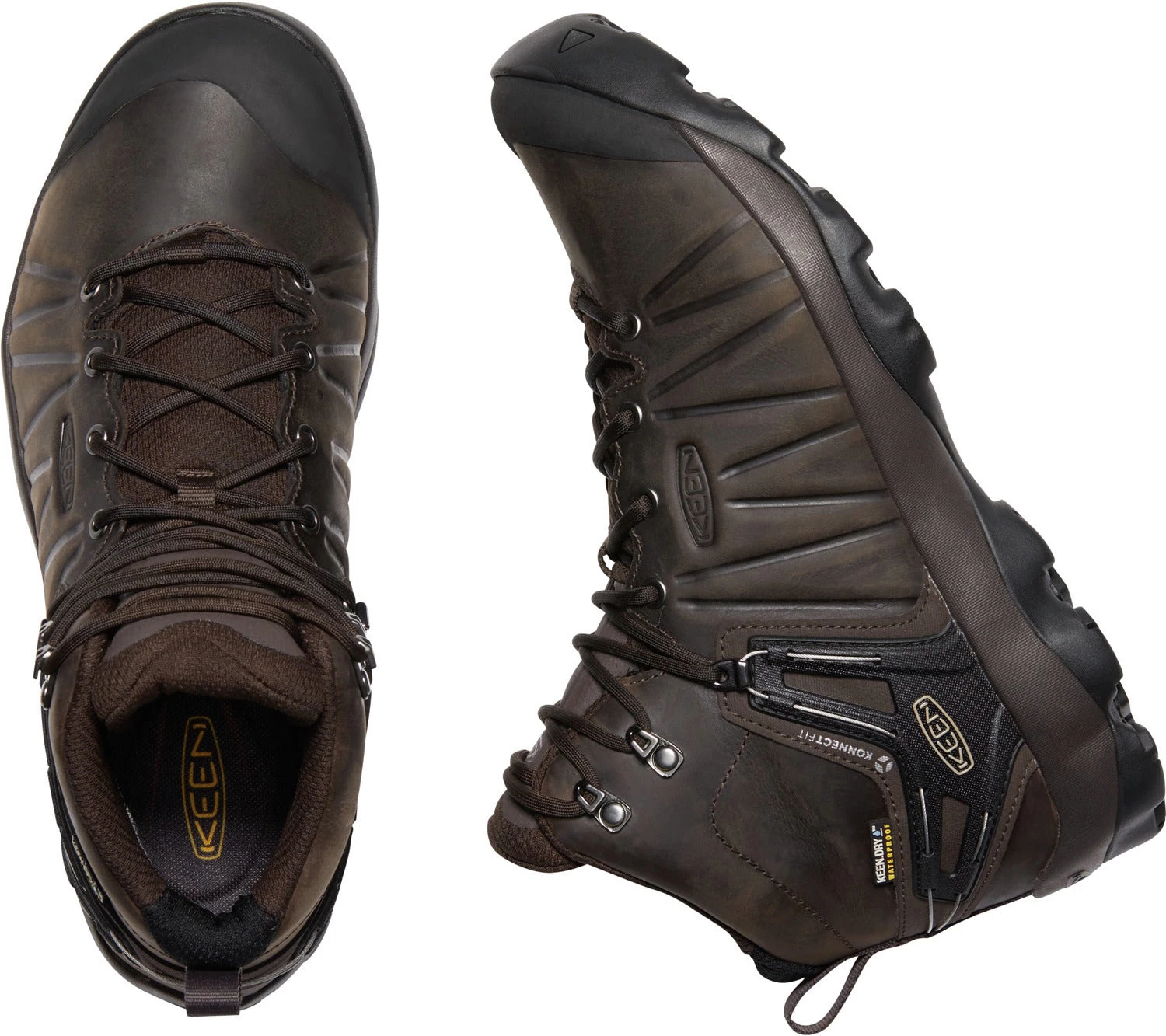 Keen Outdoor 'Keen' Men's Venture WP Leather Mid Hiker - Mulch / Black 5 Keen Outdoor 'Keen' Men's Venture WP Leather Mid Hiker - Mulch / Black