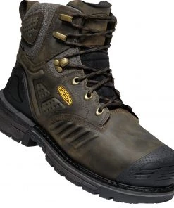 'Keen Utility' Men's 6" Philadelphia Int. Met WP Safety Toe - Cascade Brown / Black