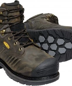 'Keen Utility' Men's 6" Philadelphia Int. Met WP Safety Toe - Cascade Brown / Black 11 'Keen Utility' Men's 6