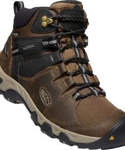 Keen Outdoor 'Keen' Men's Steens WP Leather Mid Hiker - Canteen / Black