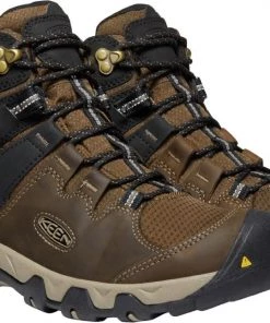 Keen Outdoor 'Keen' Men's Steens WP Leather Mid Hiker - Canteen / Black