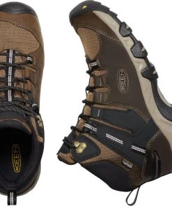 Keen Outdoor 'Keen' Men's Steens WP Leather Mid Hiker - Canteen / Black