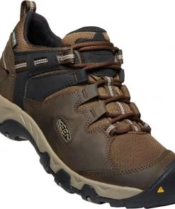 Keen Outdoor 'Keen' Men's Steens WP Leather Low Hiker - Canteen / Brindle Shoes