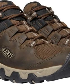 Keen Outdoor 'Keen' Men's Steens WP Leather Low Hiker - Canteen / Brindle Shoes