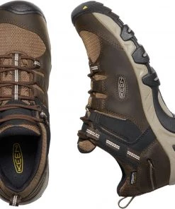 Keen Outdoor 'Keen' Men's Steens WP Leather Low Hiker - Canteen / Brindle Shoes