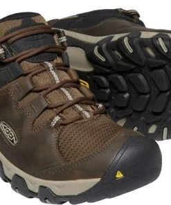 Keen Outdoor 'Keen' Men's Steens WP Leather Low Hiker - Canteen / Brindle Shoes