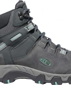 Keen Outdoor 'Keen' Women's Steens WP Leather Mid Hiker - Steel Grey / Ocean Wave