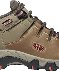 Keen Outdoor 'Keen' Women's Steens WP Leather Low Hiker - Timberwolf / Coral