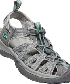 Keen Outdoor 'Keen' Women's Whisper Sandal - Medium Grey / Peacock Green