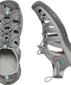 Keen Outdoor 'Keen' Women's Whisper Sandal - Medium Grey / Peacock Green
