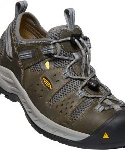 'Keen Utility' Men's Atlanta Cool EH ESD Steel Toe - Gargoyle / Midnight Navy