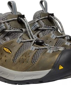 'Keen Utility' Men's Atlanta Cool EH ESD Steel Toe - Gargoyle / Midnight Navy