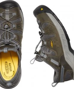 'Keen Utility' Men's Atlanta Cool EH ESD Steel Toe - Gargoyle / Midnight Navy