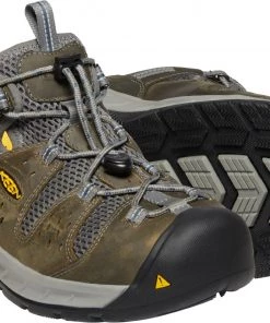 'Keen Utility' Men's Atlanta Cool EH ESD Steel Toe - Gargoyle / Midnight Navy