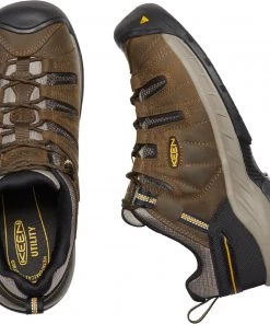 'Keen Utility' Men's Flint II EH Soft Toe - Cascade Brown / Golden Rod