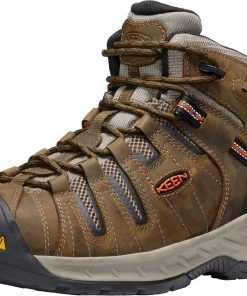 'Keen Utility' Men's Flint II Mid EH Soft Toe - Cascade Brown / Burnt Ochre 13 'Keen Utility' Men's Flint II Mid EH Soft Toe - Cascade Brown / Burnt Ochre