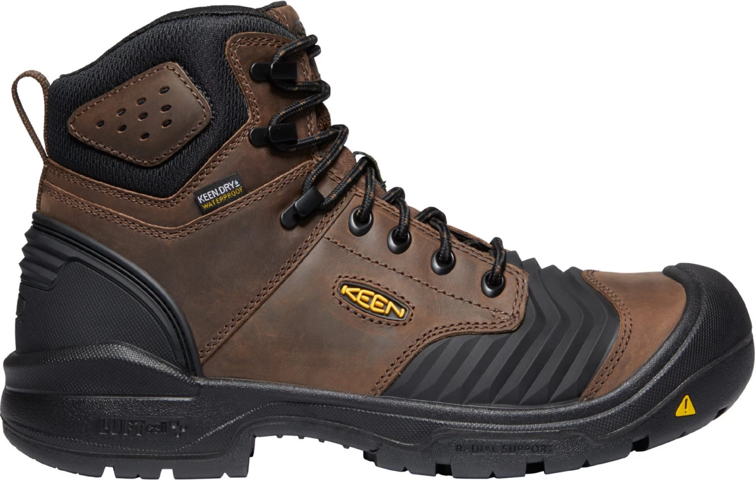 'Keen Utility' Men's 6" Portland Bellows Flex WP Carbon Toe - Dark Earth / Black 3 'Keen Utility' Men's 6" Portland Bellows Flex WP Carbon Toe - Dark Earth / Black