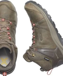 Keen Outdoor 'Keen' Women's Terradora Leather WP Mid Hiker - Brindle / Redwood