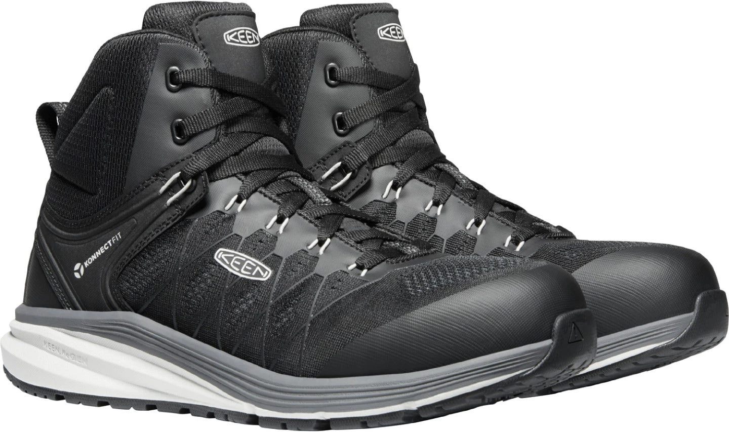 'Keen Utility' Men's Vista Energy EH Mid Hiker Carbon Toe - Vapor / Black 6 'Keen Utility' Men's Vista Energy EH Mid Hiker Carbon Toe - Vapor / Black
