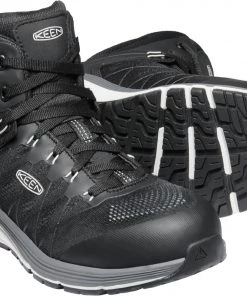 'Keen Utility' Men's Vista Energy EH Mid Hiker Carbon Toe - Vapor / Black 12 'Keen Utility' Men's Vista Energy EH Mid Hiker Carbon Toe - Vapor / Black