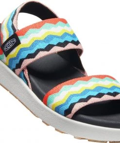 'Keen Outdoor' Women's Elle Backstrap Sandal - Black / Peach Pearl