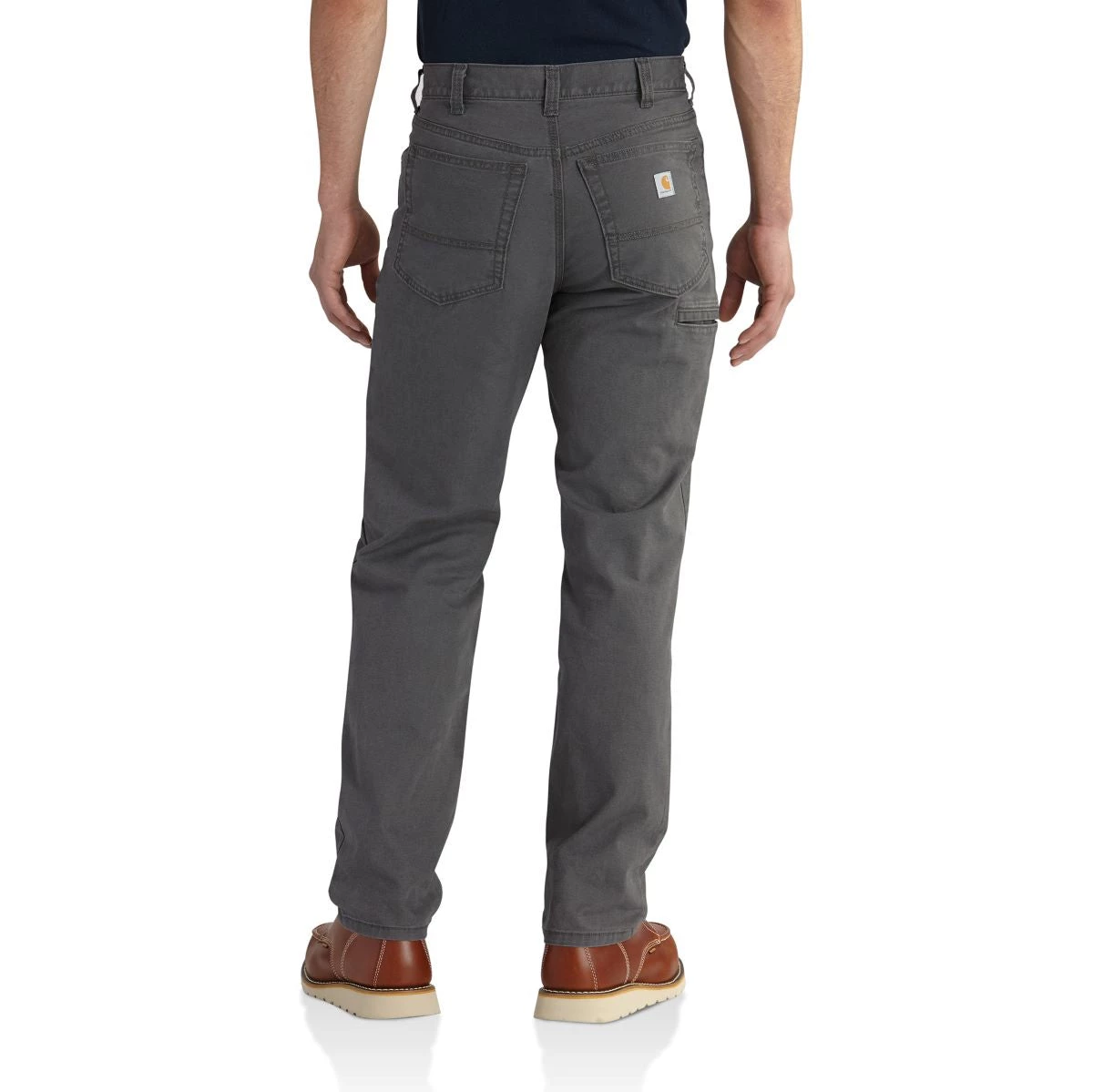 'Carhartt' Men's Rugged Flex® Flex Relaxed Canvas 5-Pocket Pant - Gravel 4 'Carhartt' Men's Rugged Flex® Flex Relaxed Canvas 5-Pocket Pant - Gravel