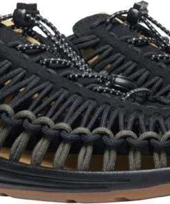 'Keen Outdoor' Men's UNEEK Premium Leather Sandal - Raven