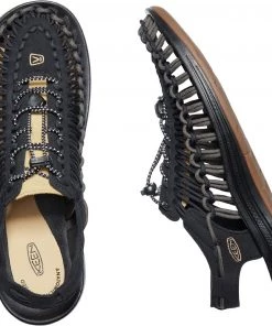 'Keen Outdoor' Men's UNEEK Premium Leather Sandal - Raven