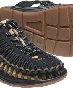 'Keen Outdoor' Men's UNEEK Premium Leather Sandal - Raven