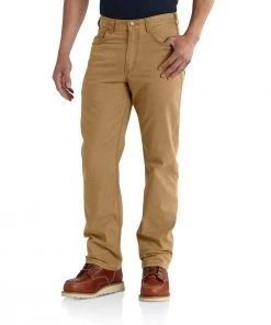 'Carhartt' Men's Rugged Flex® Flex Relaxed Canvas 5-Pocket Pant - Hickory