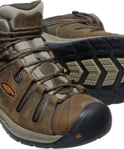 'Keen Utility' Men's Flint II Mid EH WP Soft Toe - Black Olive / Brindle