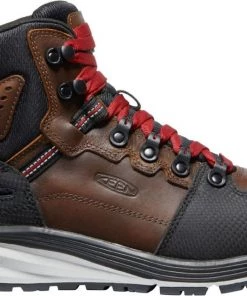 'Keen Utility' Men's Red Hook EH WP Mid Hiker Soft Toe - Tobacco / Black