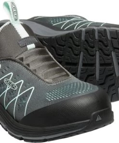 'Keen Utility' Women's Vista Energy EH SR Carbon Fiber Toe - Steel Grey / Blue Glass