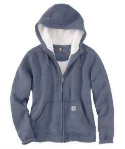 'Carhartt' Women's Clarksburg Sherpa-lined Hoodie - Folkstone Gray Heather